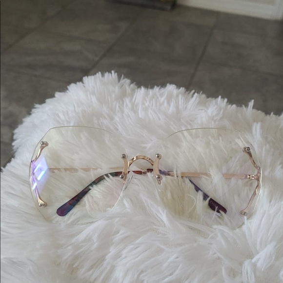 over sized clear transparent sunglasses women - Picture 3 of 7